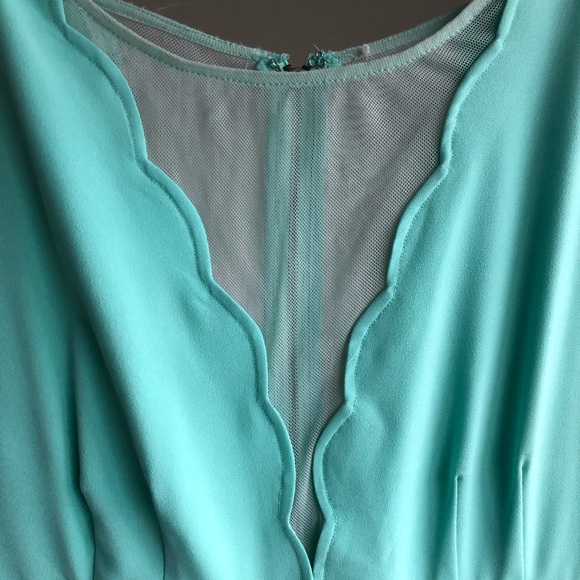 Turquoise Cocktail Dress - Picture 3 of 3